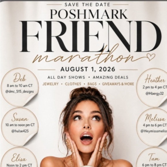 Accessories - Friend Marathon August 1st-SAVE THE DATE